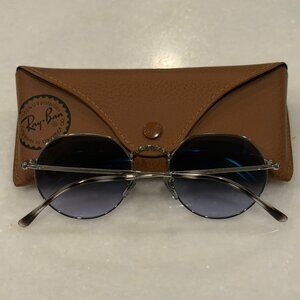 Ray-Ban RB3565 Jack Sunglasses, 51-20-145 (Silver / Clear Gradient Blue Lens)